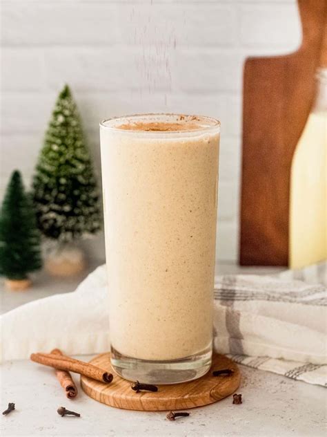 Healthy Eggnog Milkshake The Oregon Dietitian