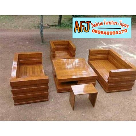 Jual Kursi Tamu Minimalis Kursi Box Kayu Jati Pilihan Shopee Indonesia