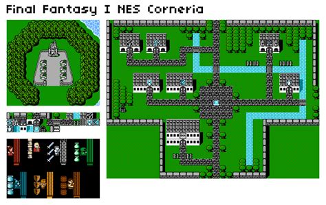 Nes Final Fantasy 1 Corneria The Spriters Resource