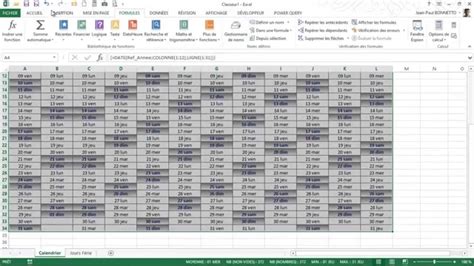 Excel Comment générer un Calendrier Perpétuel sous Excel YouTube