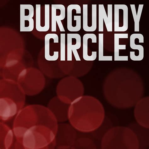 Seven Steps Burgundy Circles