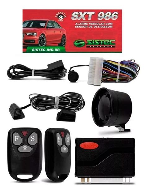 Alarme Automotivo Sistec Sxt Universal C Controles