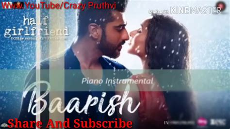 Baarish Instrumental Karaoke Best Version Half Girlfriend Arjun