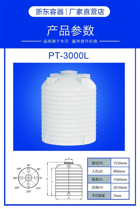 山东3吨尿素溶液储罐抗老化浙东3吨大储罐容器性能好价格厂家多少钱 全球塑胶网