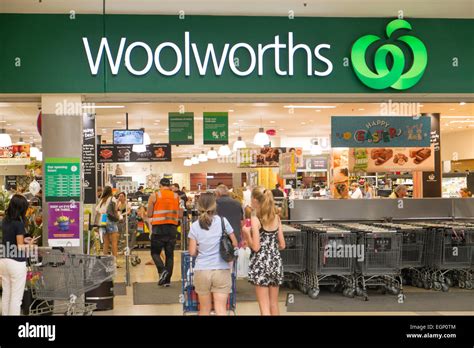 Australian Woolworths Supermarket Store In Warringah Mall Shopping