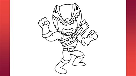 How To Draw Power Rangers Step By Step Drawing Youtube