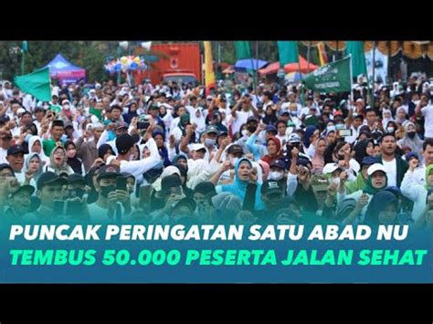 50 000 Warga Ikuti Jalan Sehat Sebagai Rangkaian Peringatan Satu Abad