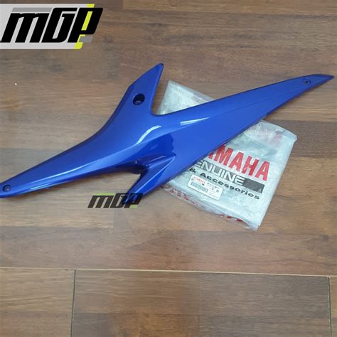 Jual Cover Side Delta Box Kanan Aerox Biru Metallic Asli Yamaha