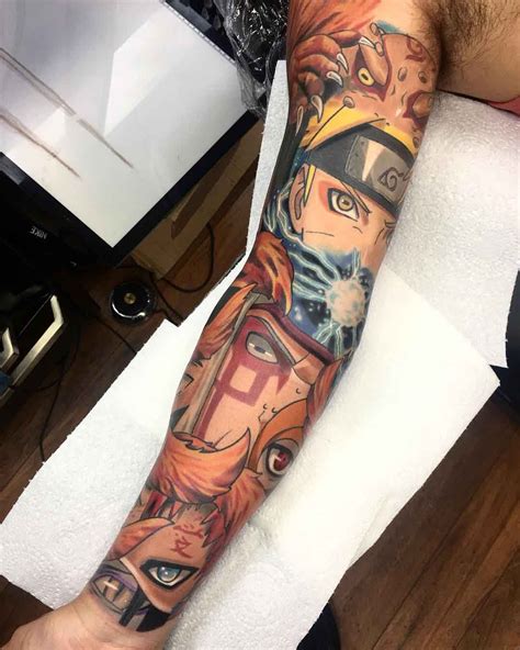 Naruto Tattoo Sleeve Best Tattoo Ideas Gallery Tatoeage Man Mannen