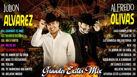 110 Julion Alvarez y Alfredo Olivas Grandes éxitos 2024 Letra Musica