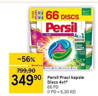 ARCHIV Persil Prací kapsle Discs 4v1 66 PD v akci platné do 3 1