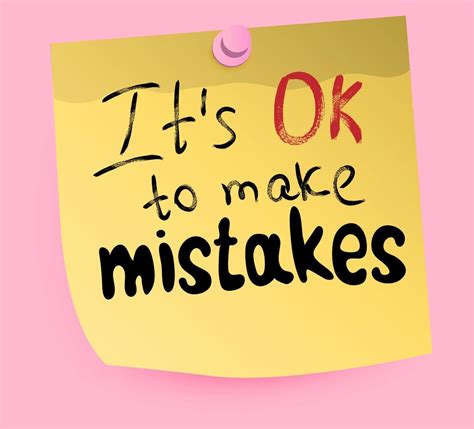 It S Ok To Make Mistakes Hand Drawn Quote On Paper Note 16122086