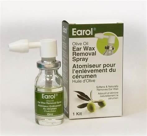 Earol Olive Oil Ear Wax Removal Spray Kit 10ml Naturally Removes Ear