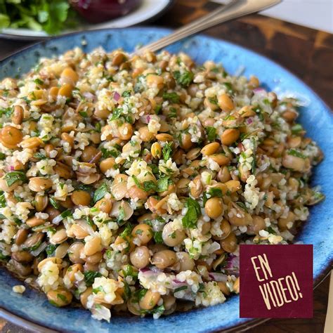 Ensalada De Lentejas Y Trigo Burgol