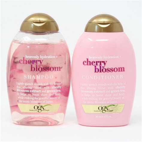 Jual OGX Heavenly Hydration Cherry Blossom Shampoo & Conditioner ...