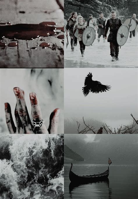 Vikings Collage Vikings Ragnarlodbrok Aesthetic Art Collage