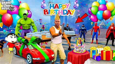 GTA 5 Franklin Birthday Celebration Surprise Plan By Shin Chan In