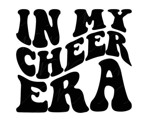 In My Cheer Era SVG PNG PDF Cheer Shirt Png Cheerleading Svg Cheer