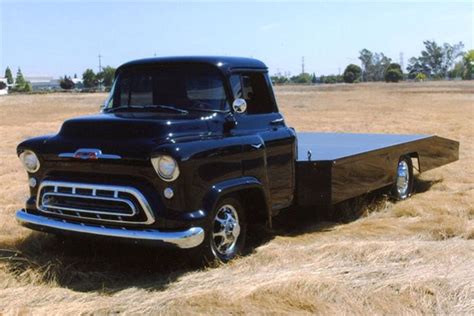 1957 Chevy Flatbed Custom Cars 57 Chevy Trucks Chevy Trucks