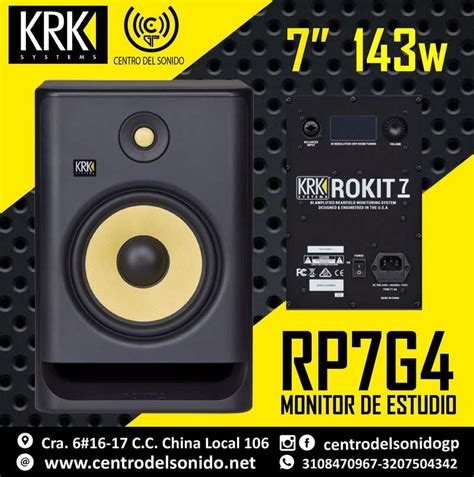juego Monitor KRK RP7G4 Rokit negro y blanco / Centro del Sonido