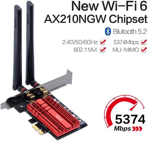 Fenvi Fv Axe Wi Fi E Ax Pcie Network Card Bluetooth Heat