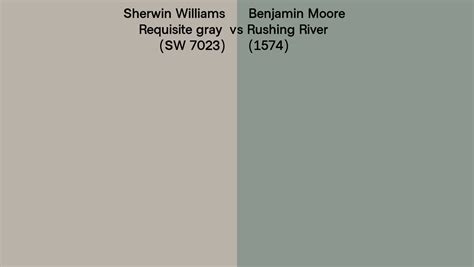 Sherwin Williams Requisite Gray SW 7023 Vs Benjamin Moore Rushing