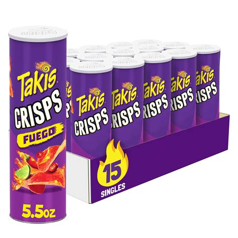 Buy Takis Crisps Fuego Spicy Potato Crisps Chili Pepper Lime Flavored