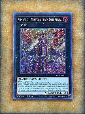 Yugioh Number C Numeron Chaos Gate Sunya Blar En Secret Rare St