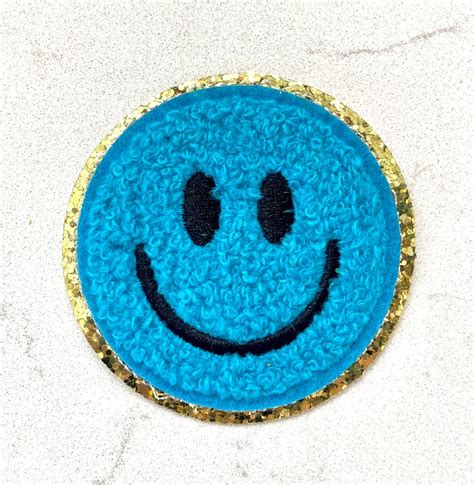 Chenille Patch Smiley Face Patch DIY Dupe Use On Backpack Cosmetic