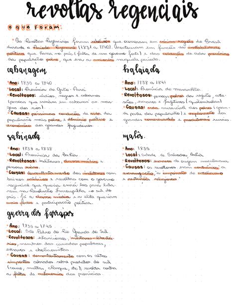 Revoltas Regenciais Mapa Mental - MAPA MENTAL SOBRE REVOLTAS REGENCIAIS - Maps4Study