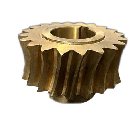 Heavy Vehicle 100mm Golden Bronze Worm Gear For Automobile Industry At