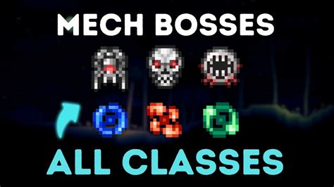 How To Beat Terraria S Mech Bosses For Every Class In Terraria Youtube