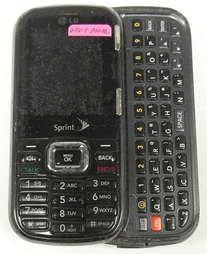 Lg Rumor 2 Ii Lx265 Black Sprint Cellular Phone 652810514231 Ebay