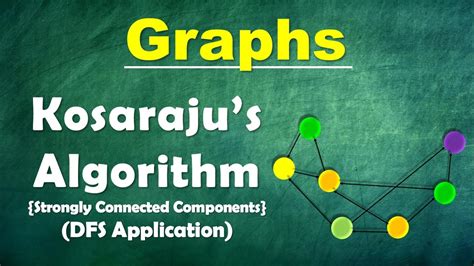 Kosaraju S Algorithm Strongly Connected Components Graph Youtube