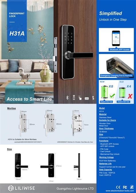 Electronic Door Locks WiFi Bluetooth Unlock