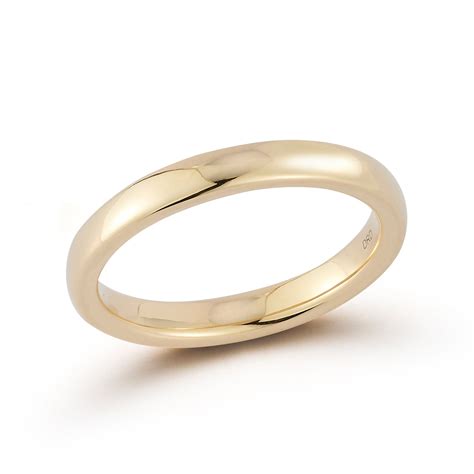 14K Gold Wedding Band 3mm | Dana Rebecca Designs | Dana Rebecca Designs