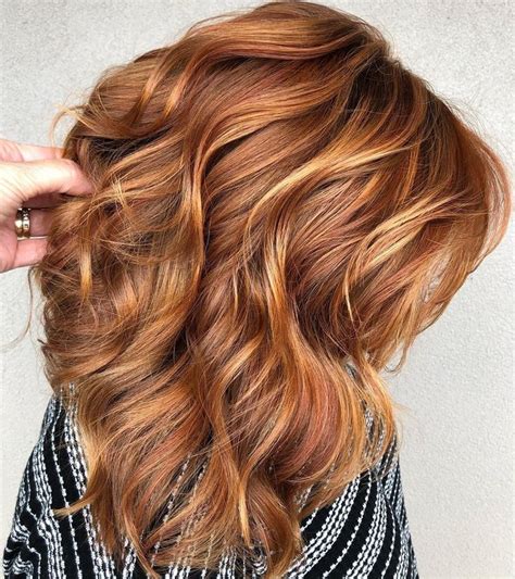 Light Auburn Hair Color With Blonde Highlights