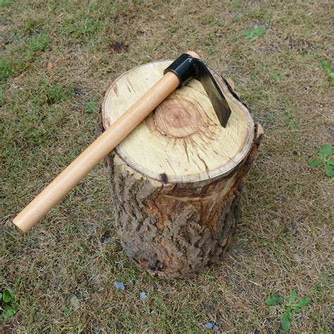 Felled Woodworking Adze Axe Angled Head Hand Adze Log Carving Tool