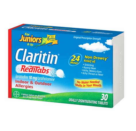 Claritin Reditabs® 24 Hour Relieve Allergy Symptoms