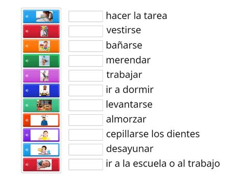 Rutina Diaria Match Up