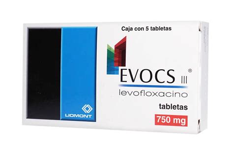 Evocs Iii Levofloxacino 750 Mg Con 5 Tabletas Sanafarmamx