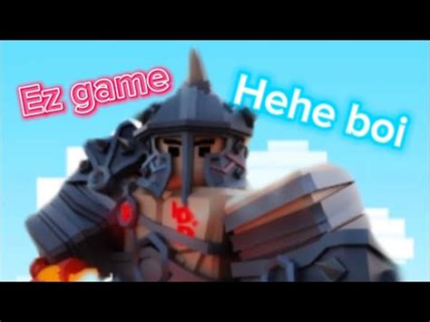 Barbarian Tryhard Montage Roblox Bedwars YouTube