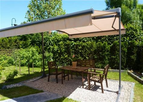 Motorized Free Standing Retractable Awning/Outdoor Double Sides Awning ...