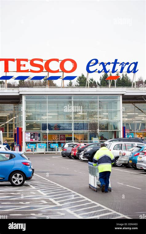 A Tesco Extra Superstore In Swansea Ahead Of A Trading Update Stock