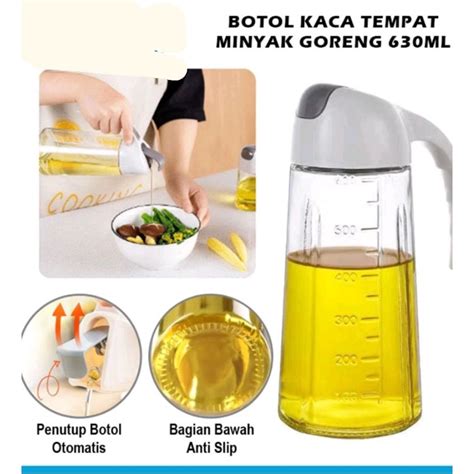 Jual Botol Minyak Botol Kaca Minyak Goreng 630ml Bottle Oil Pot 630