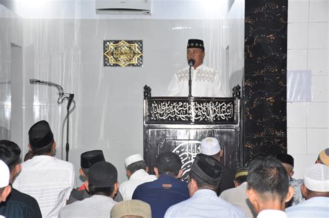 Tarawih Perdana Di Bulan Suci Ramadhan Danrem 141 Tp Mari Kita