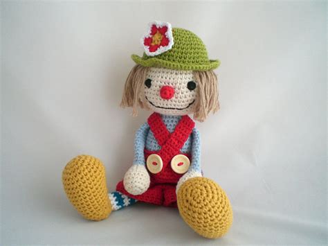 Crochet Clown Clown Plush Toy Amigurumi Clown Toy Plush Clown