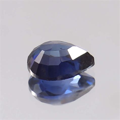 AAA Quality Natural Flawless Ceylon Blue Sapphire Pear Loose Gemstone