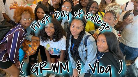 My First Day Of College Grwm And Vlog Youtube