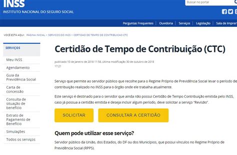 Certidão De Tempo De Contribuição O Que é Como Emitir